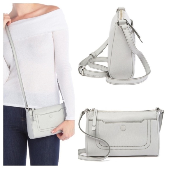 Marc Jacobs Light Gray Empire City Crossbody Bag - Picture 1 of 13